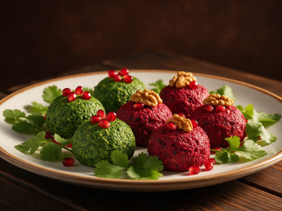 Spinach Pkhali · Georgian food in Vancouver, Deda